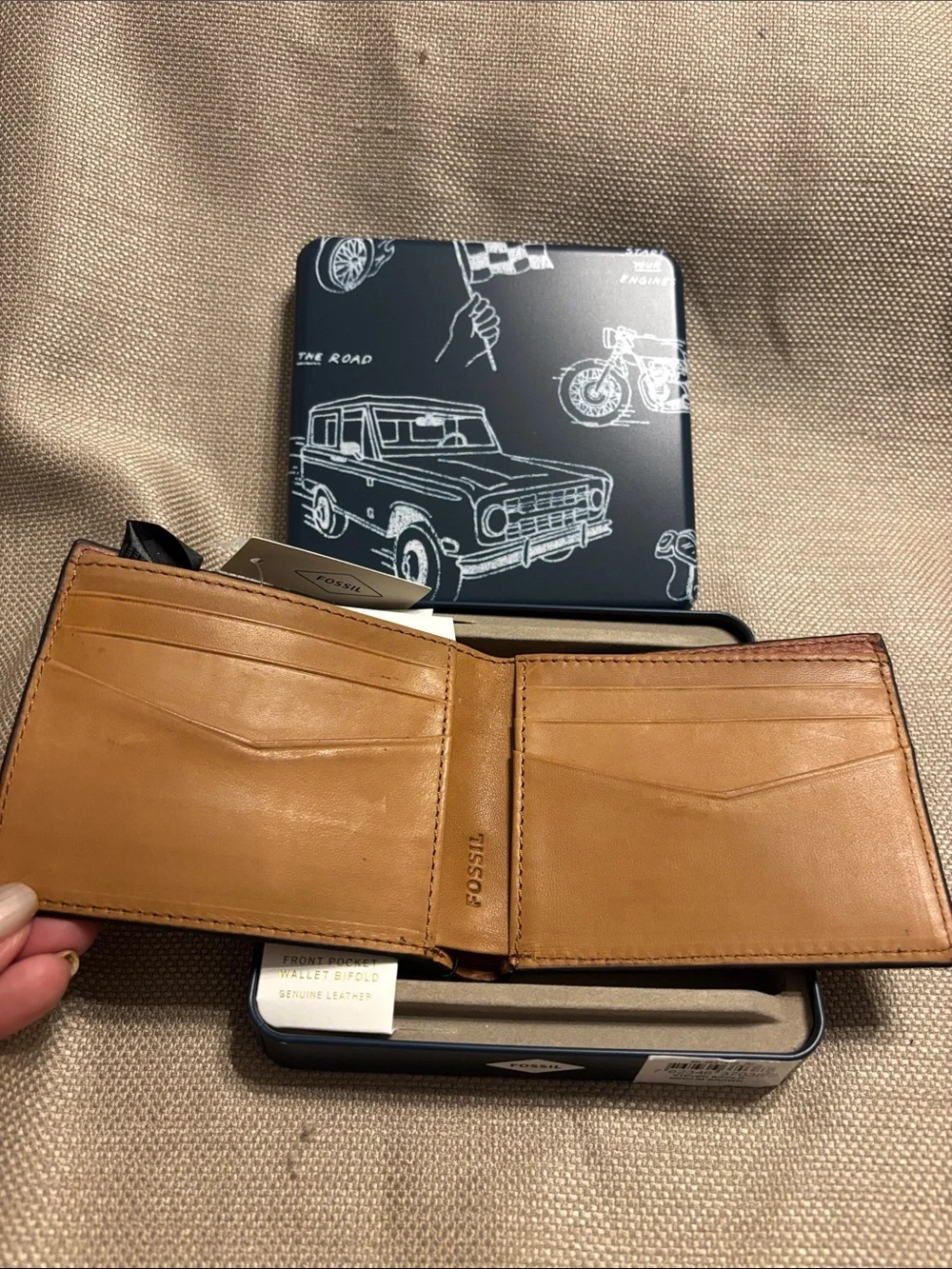 Fossil Leather Bifold Wallet